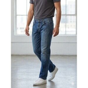 Citizens of Humanity Evans Men's Jeans 34x33 Straight Leg Button Fly Blue Wash